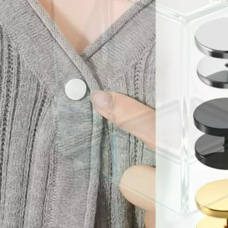 Magnetic Anti Exposure Buttons 4Pcs No Sewing No Fabric Damage Strong Adsorption for Travel Clothing Adjustment
Magnetic Anti Exposure Buttons 4Pcs No Sewing No Fabric Damage Strong Adsorption for Travel Clothing Adjustment