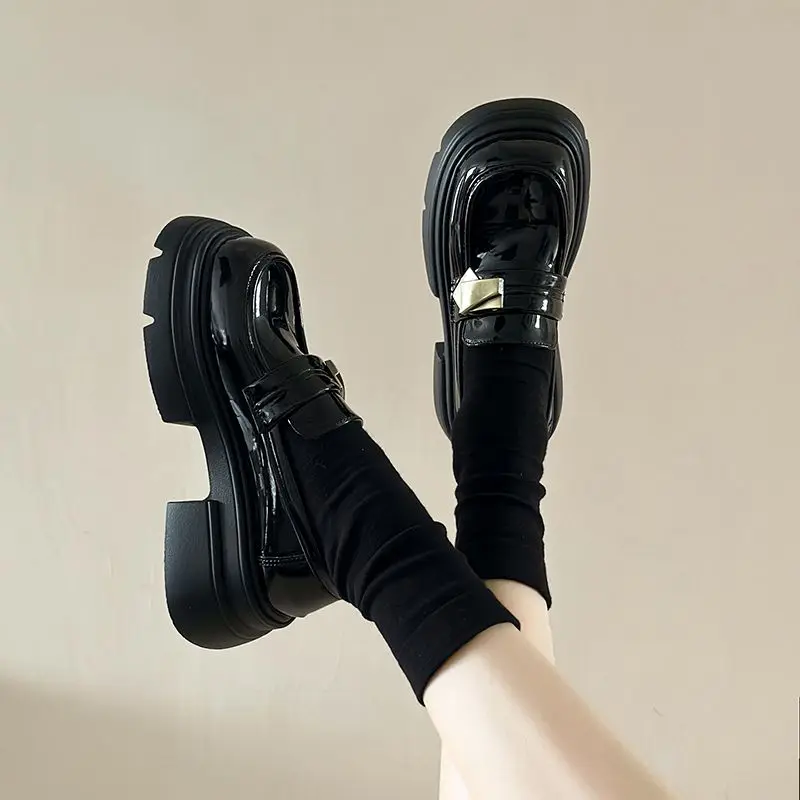 Women 2026 New British Style Loafers Thick Sole Mary Jane Shoes Slip On Platform Pumps Vintage Preppy
Women 2026 New British Style Loafers Thick Sole Mary Jane Shoes Slip On Platform Pumps Vintage Preppy