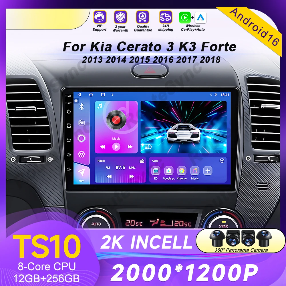 Android16 Carplay Auto For KIA K3 CERATO FORTE 3 YD Tuner 2013 2014 2015 2016 2017 video Player Multimedia Car Radio WIFI+4G DSP
Android16 Carplay Auto For KIA K3 CERATO FORTE 3 YD Tuner 2013 2014 2015 2016 2017 video Player Multimedia Car Radio WIFI+4G DSP