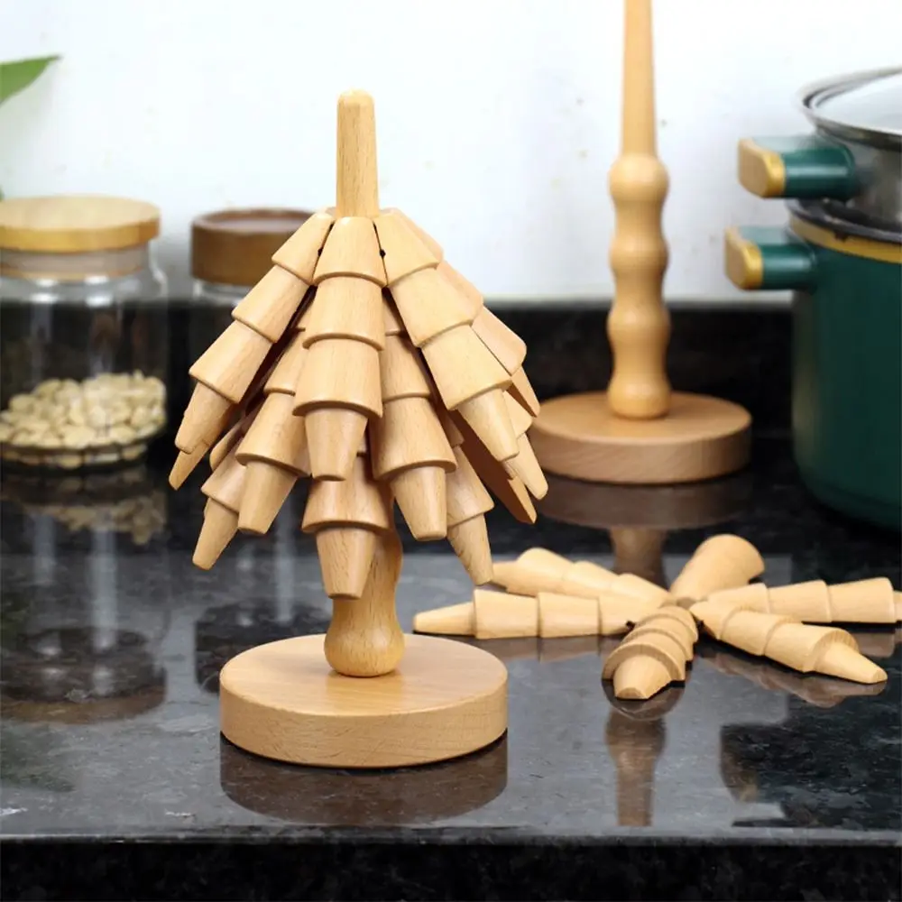 Creative Wooden Tree Coasters Wood Christmas Tree Shaped Tree Shaped Trivet Set Stackable Decorative Insulation Mat
Creative Wooden Tree Coasters Wood Christmas Tree Shaped Tree Shaped Trivet Set Stackable Decorative Insulation Mat