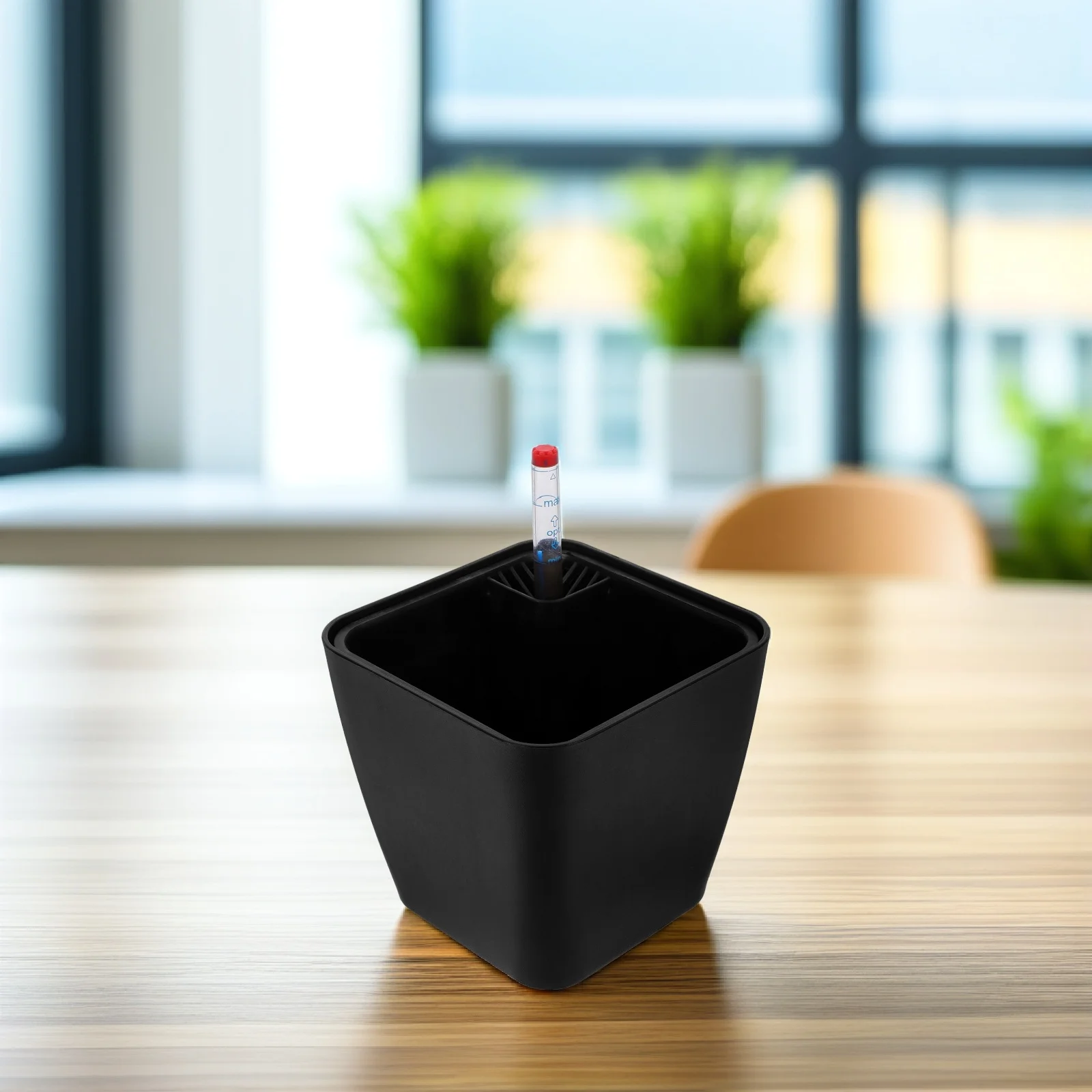 Self Planter Box Automatic System High Drainage Flower Pot Black for Windowsill Nursery Planting
Self Planter Box Automatic System High Drainage Flower Pot Black for Windowsill Nursery Planting