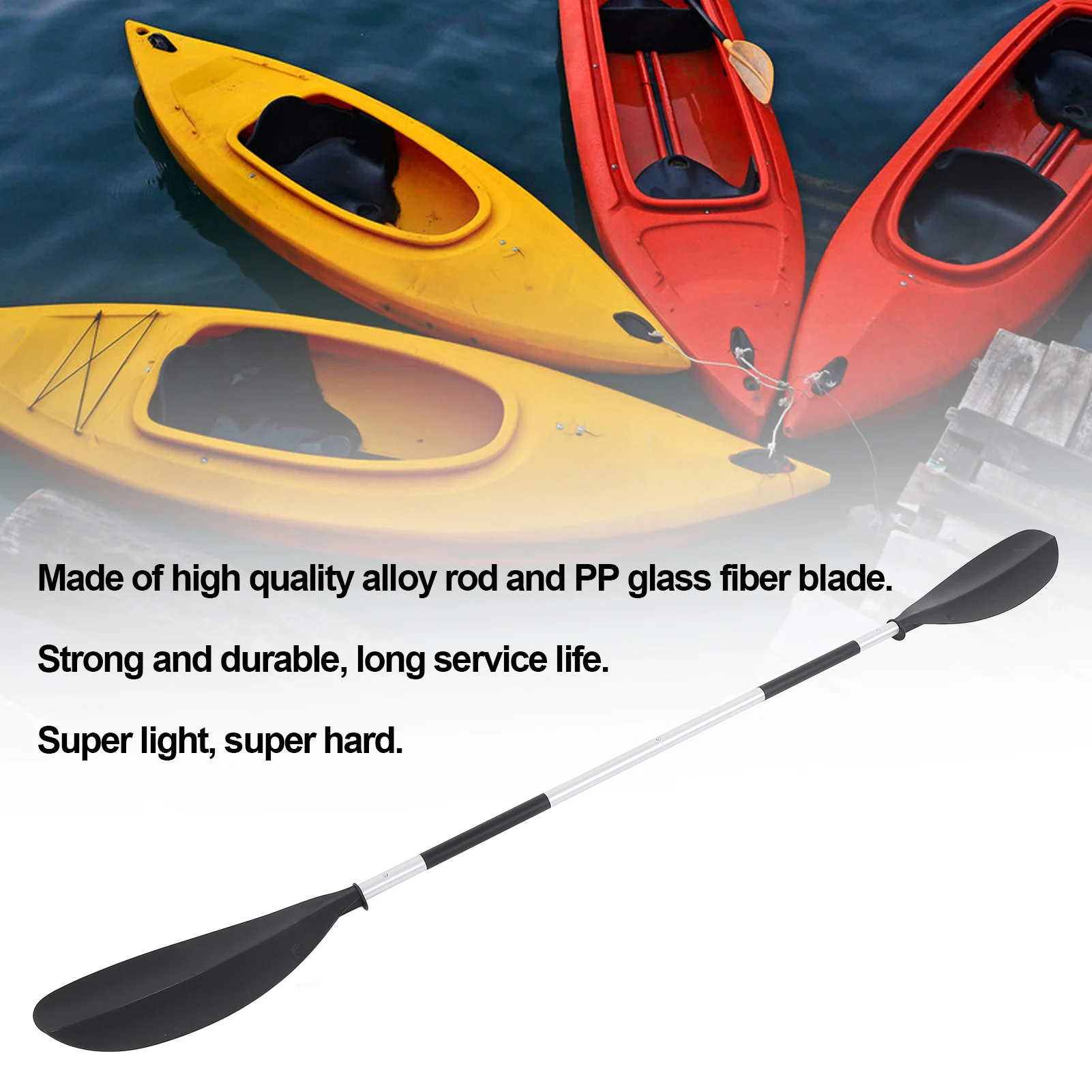 213CM 4-section Kayak Paddle Adjustable 3 Angles Alloy Shaft PP Fiberglass Blade Detachable Canoe Boat Oar for Inflatable Boat
213CM 4-section Kayak Paddle Adjustable 3 Angles Alloy Shaft PP Fiberglass Blade Detachable Canoe Boat Oar for Inflatable Boat