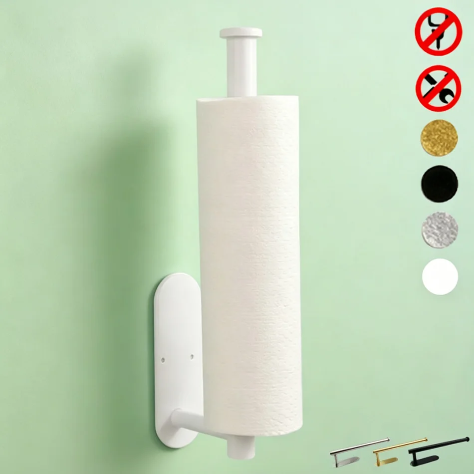 White Paper Holder Adhesive Stainless Steel Brushed Gold Black Wall Mount Kitchen Bathroom Toilet Paper Tissue Towel Roll Shelf
White Paper Holder Adhesive Stainless Steel Brushed Gold Black Wall Mount Kitchen Bathroom Toilet Paper Tissue Towel Roll Shelf