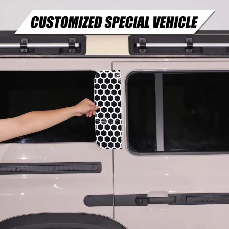 For Ineos Grenadier 20-25 PVC Black Honeycomb Car Side Door Window Side Glass Panel Vinyl Sticker Car Accessories
For Ineos Grenadier 20-25 PVC Black Honeycomb Car Side Door Window Side Glass Panel Vinyl Sticker Car Accessories