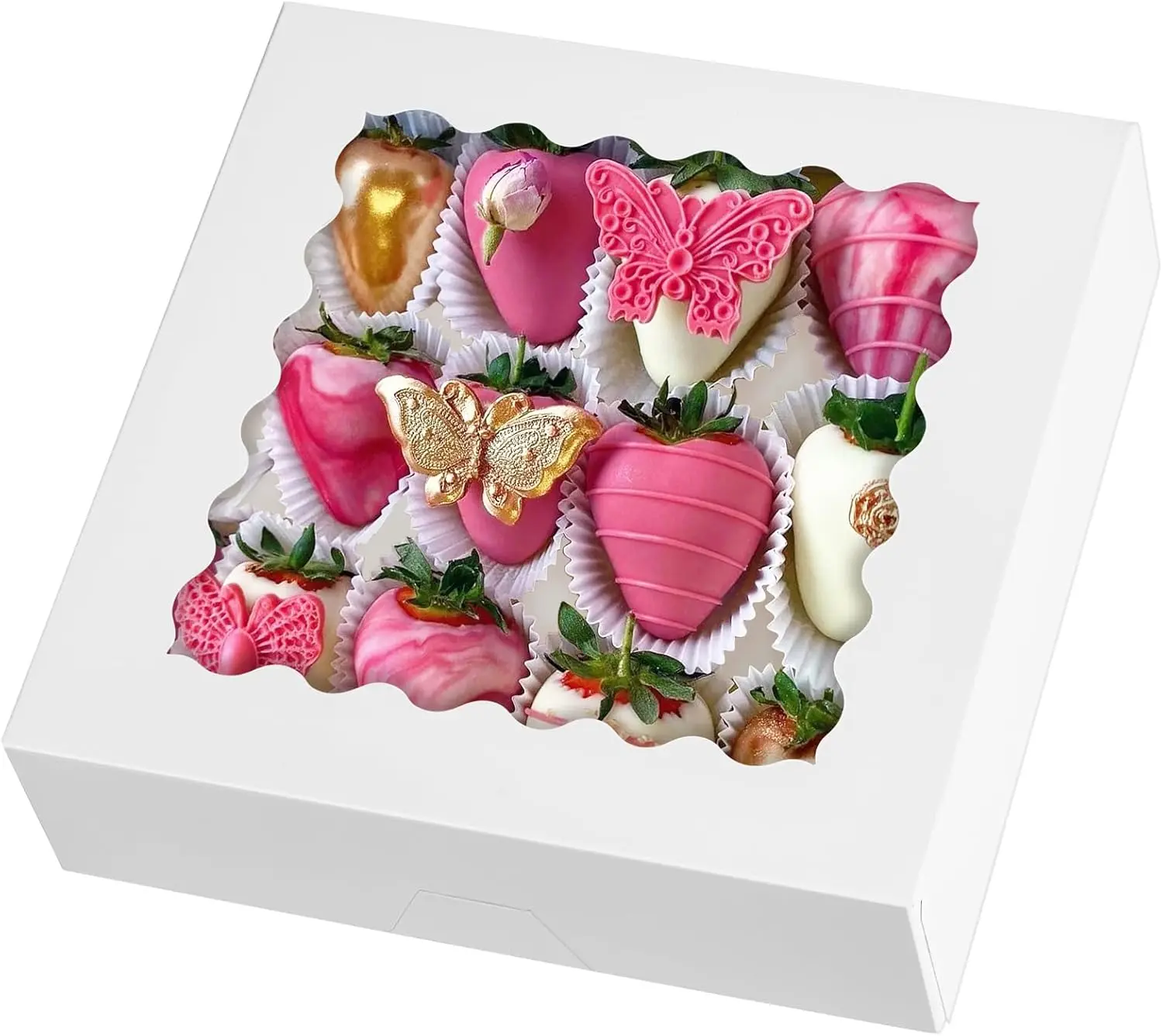 20 Pack 9x9x2.5 Pie Boxes with Window, Auto Pop-Up Bakery Boxes for Cookies, Treats, Pastry, Donuts, Muffins
20 Pack 9x9x2.5 Pie Boxes with Window, Auto Pop-Up Bakery Boxes for Cookies, Treats, Pastry, Donuts, Muffins