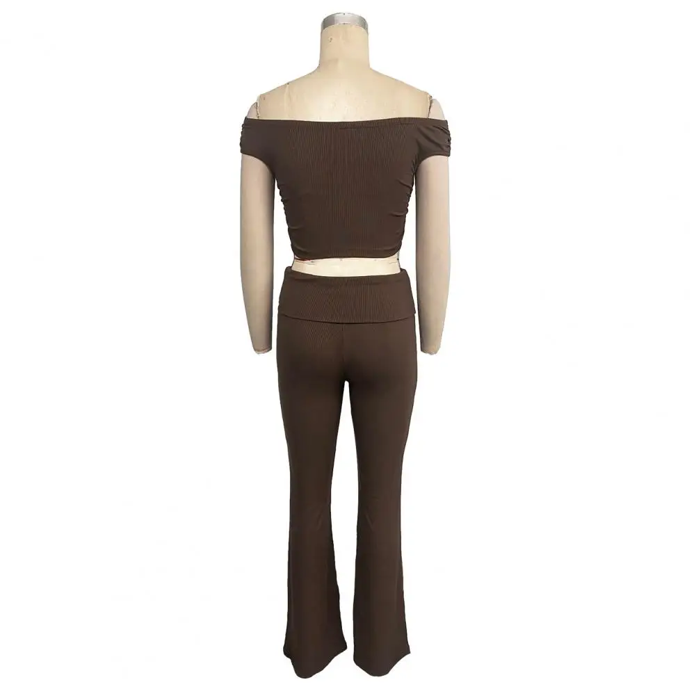 Breathable Yoga Clothing Stylish Women's Lounge Gym Outfits Crop Top Flared Pants Set for Yoga Fitness for Workout for Active
Breathable Yoga Clothing Stylish Women's Lounge Gym Outfits Crop Top Flared Pants Set for Yoga Fitness for Workout for Active