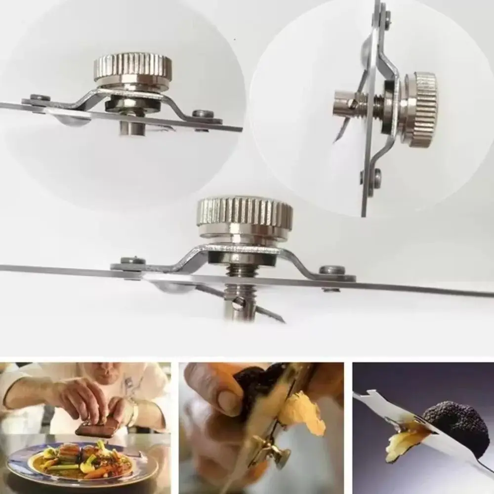 New Stainless Steel Truffle Butter Roll Slicer Slice Thickness High Hardness Chocolate Planer Baking Adjustable Cheese Planer
New Stainless Steel Truffle Butter Roll Slicer Slice Thickness High Hardness Chocolate Planer Baking Adjustable Cheese Planer