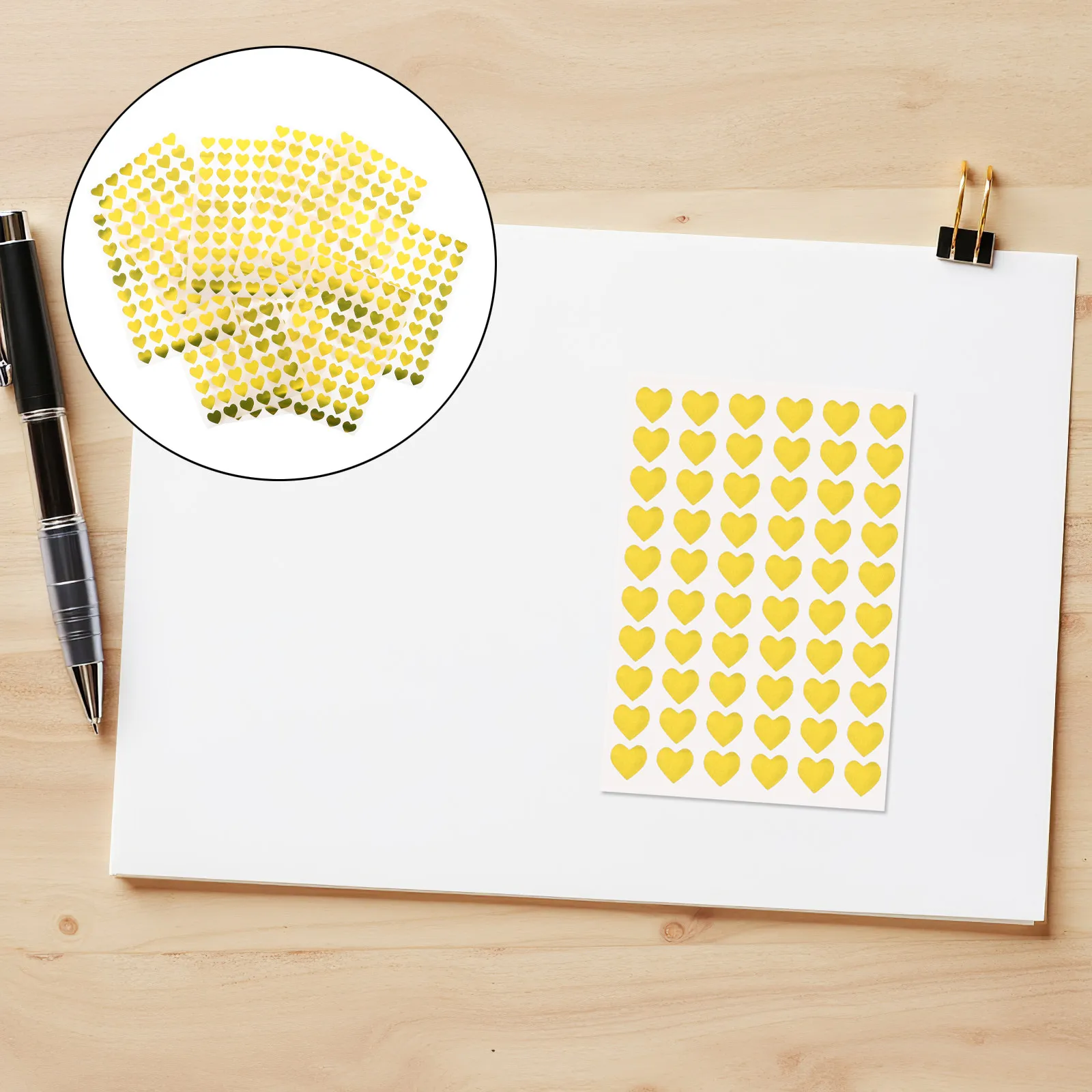 4Packs Shimmering Gold Heart Stickers Elegant Self-Adhesive Decorative Stickers for Cards Envelopes Packaging Journaling
4Packs Shimmering Gold Heart Stickers Elegant Self-Adhesive Decorative Stickers for Cards Envelopes Packaging Journaling