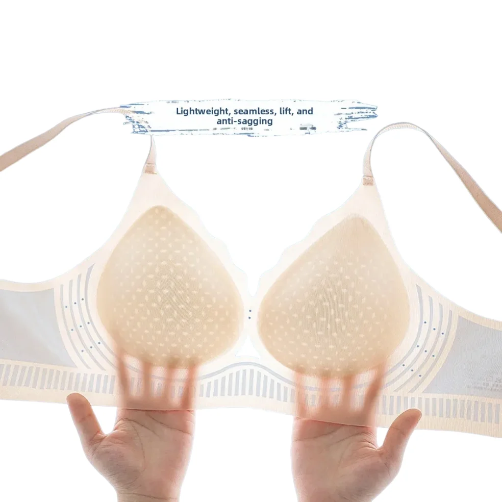 KUCLUT Seamless Women's Bra Cool Sensation Breathable No Steel Ring Side Breast Collection Prevents Sagging Thin Model Comfor...
KUCLUT Seamless Women's Bra Cool Sensation Breathable No Steel Ring Side Breast Collection Prevents Sagging Thin Model Comfor...
