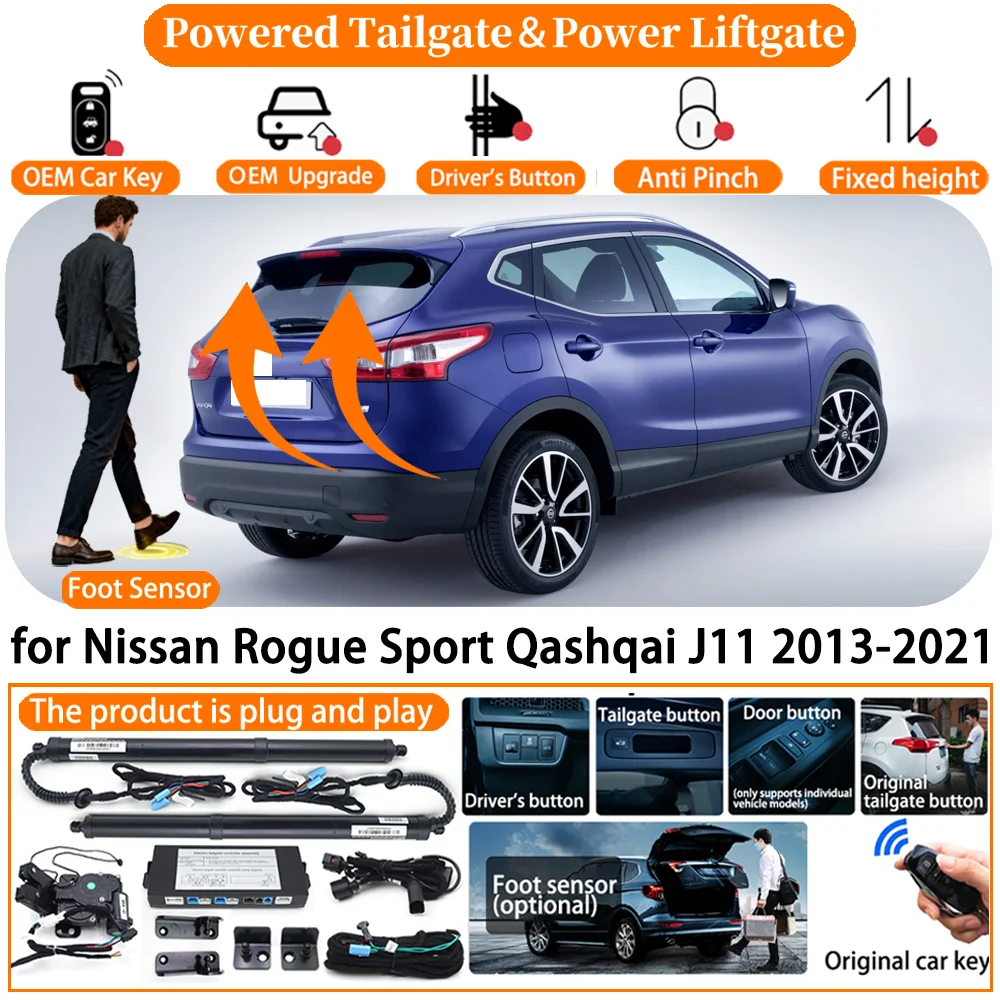 ZhuCamX Car OEM Smart Powered Tailgate system for Nissan Rogue Sport Qashqai J11 2013-2021 Automatic Electric Power Tailgatekit
ZhuCamX Car OEM Smart Powered Tailgate system for Nissan Rogue Sport Qashqai J11 2013-2021 Automatic Electric Power Tailgatekit