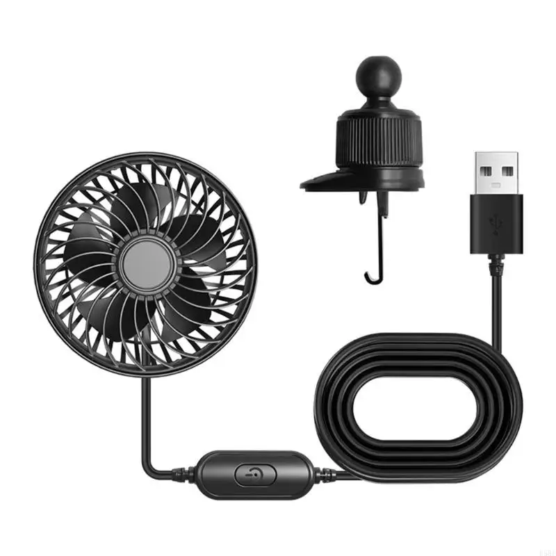 D5BE USB Car Air Vent Fan Powerful 3 Speed Quiet Operation Cooling Fan ABS Construction And Easy Installation
D5BE USB Car Air Vent Fan Powerful 3 Speed Quiet Operation Cooling Fan ABS Construction And Easy Installation