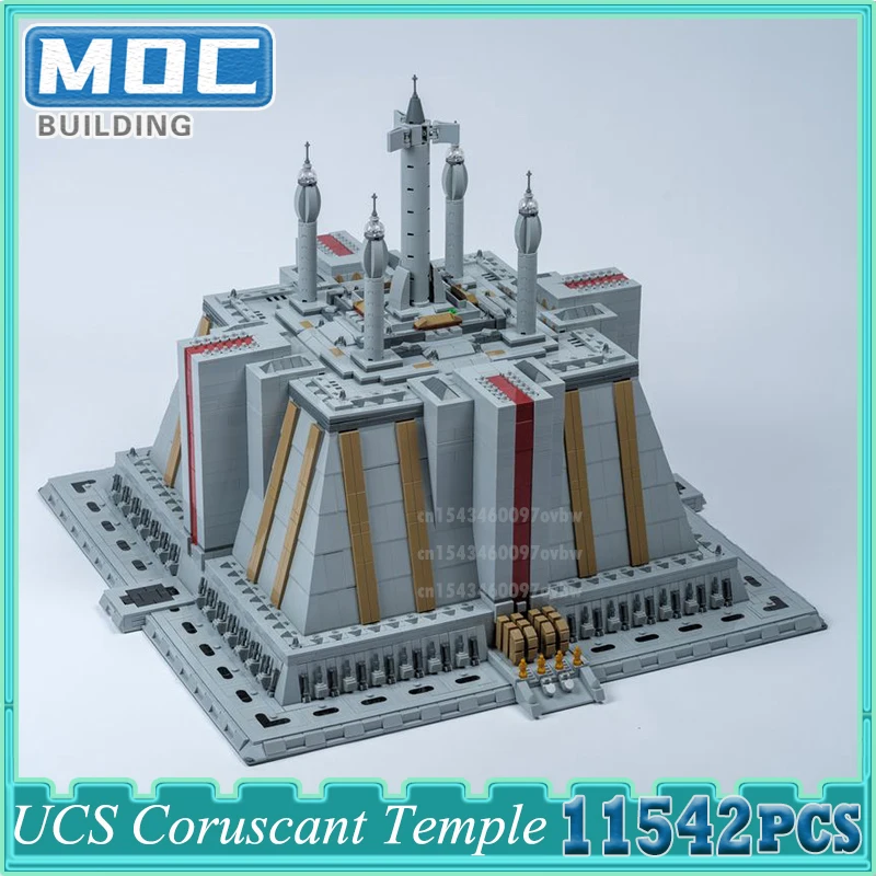 UCS Coruscant Temple Moc Строительные блоки Фильм Космические сцены Уличный вид Технология Кирпичи Модель замка Коллекция игрушек Подарки
UCS Coruscant Temple Moc Строительные блоки Фильм Космические сцены Уличный вид Технология Кирпичи Модель замка Коллекция игрушек Подарки