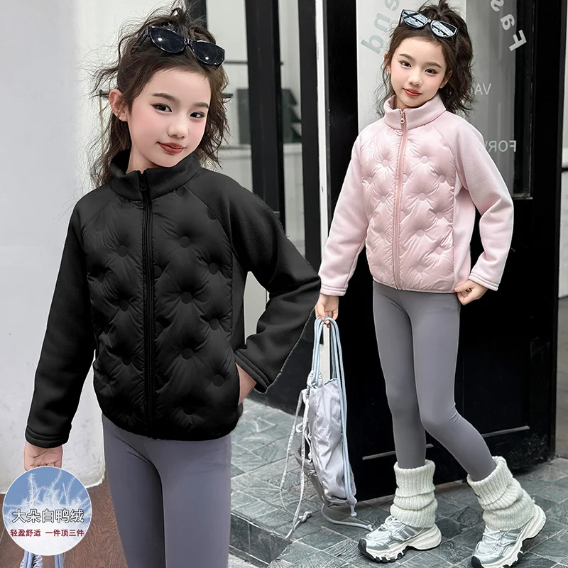 Осень-зима 2024, школьная детская одежда, куртки, детские легкие пуховые хлопковые пальто, простая лоскутная верхняя одежда для маленьких девочек
Осень-зима 2024, школьная детская одежда, куртки, детские легкие пуховые хлопковые пальто, простая лоскутная верхняя одежда для маленьких девочек