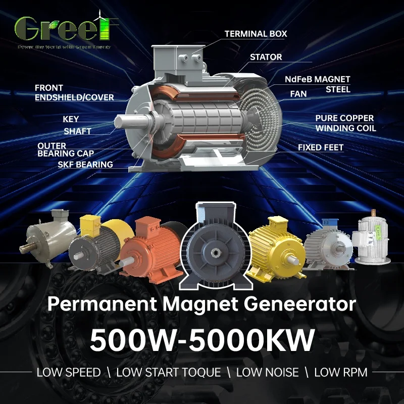 Low RPM 5KW 10KW 20KW 100KW 1MW Free Energy Permanent Magnet Synchronous Generator Brushless PMSG PMG ALTERNATOR DIRECT DRIVE
Low RPM 5KW 10KW 20KW 100KW 1MW Free Energy Permanent Magnet Synchronous Generator Brushless PMSG PMG ALTERNATOR DIRECT DRIVE