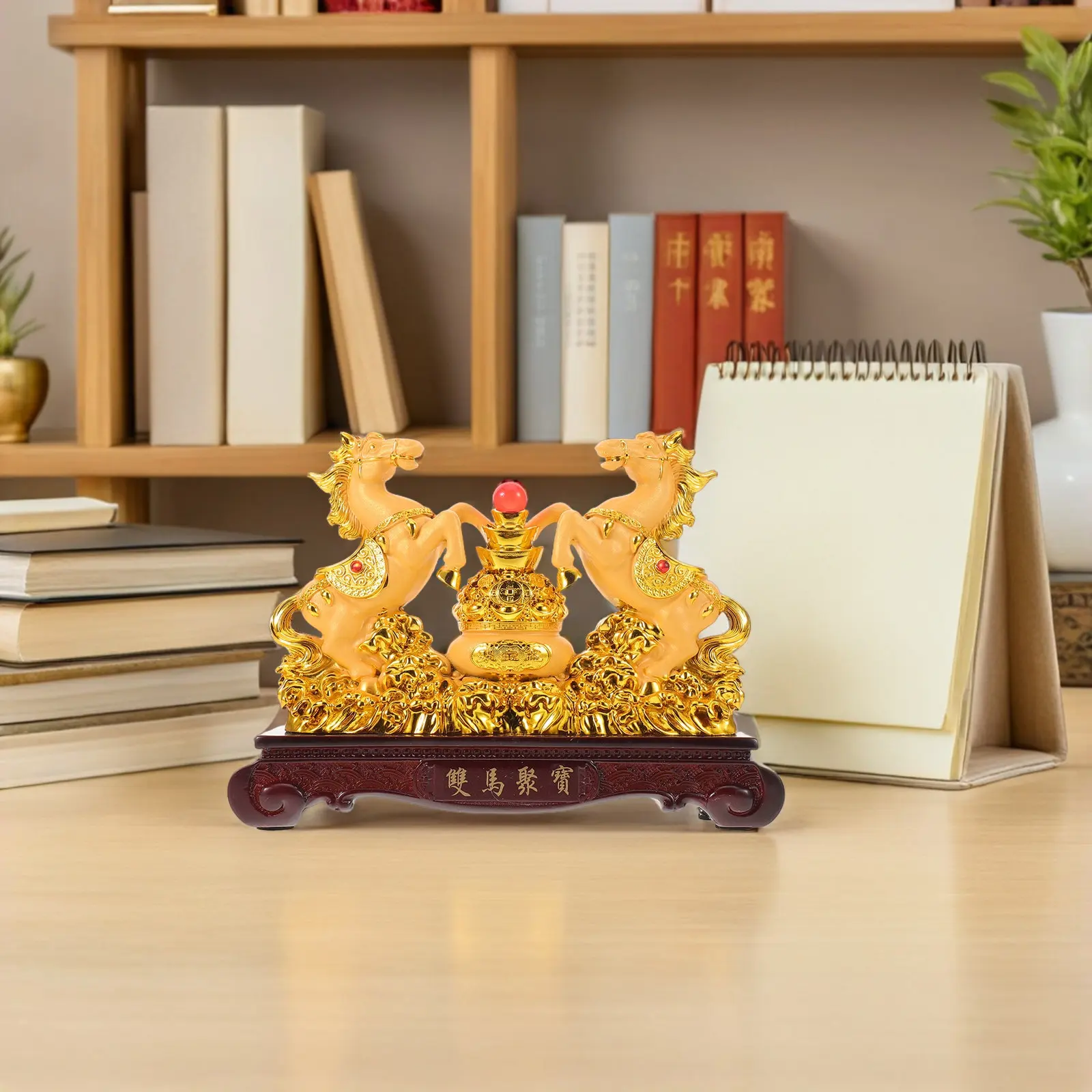 Chinese Zodiac Horse Resin Standing Sculpture Feng Shui Decor for Home Office Year of The Horse Blessing Wealth Ornament
Chinese Zodiac Horse Resin Standing Sculpture Feng Shui Decor for Home Office Year of The Horse Blessing Wealth Ornament
