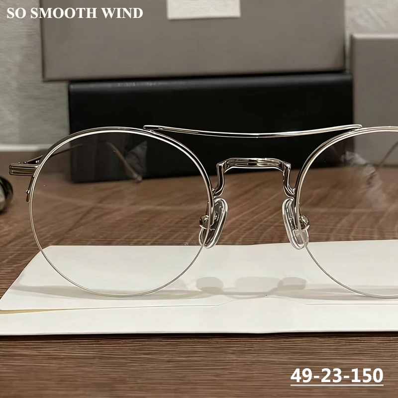 New York Fashion Round Half Frame Pilot Glasses TBX903 Men Pure Titanium Large Eyeglasses Brand Design Women Half-rim Spectacles
New York Fashion Round Half Frame Pilot Glasses TBX903 Men Pure Titanium Large Eyeglasses Brand Design Women Half-rim Spectacles