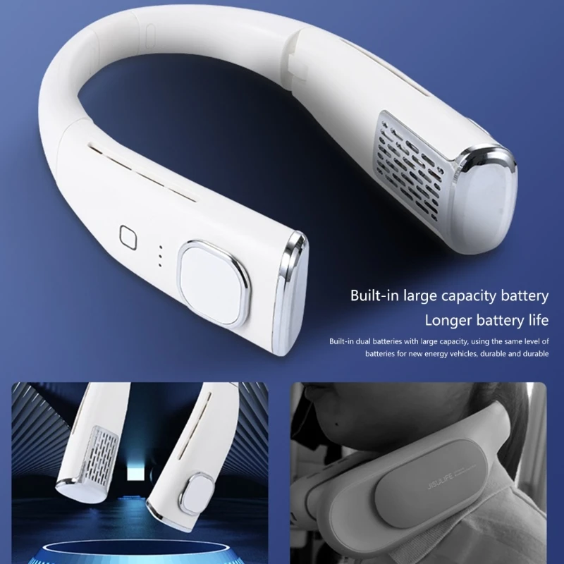 Portable Hanging Neck Fan Type-C Rechargeable Summer Air Cooling Fan Bladeless Mute Sports Neckband Fan for Outdoor H8WD
Portable Hanging Neck Fan Type-C Rechargeable Summer Air Cooling Fan Bladeless Mute Sports Neckband Fan for Outdoor H8WD
