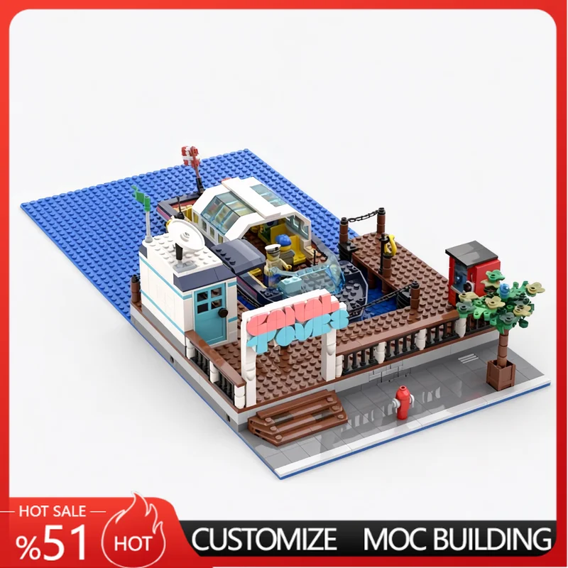 721Parts City Canal Tours MOC Creative Street View Model DIY Assembly Building Blocks Toys Gift For Collection Display Birthday
721Parts City Canal Tours MOC Creative Street View Model DIY Assembly Building Blocks Toys Gift For Collection Display Birthday
