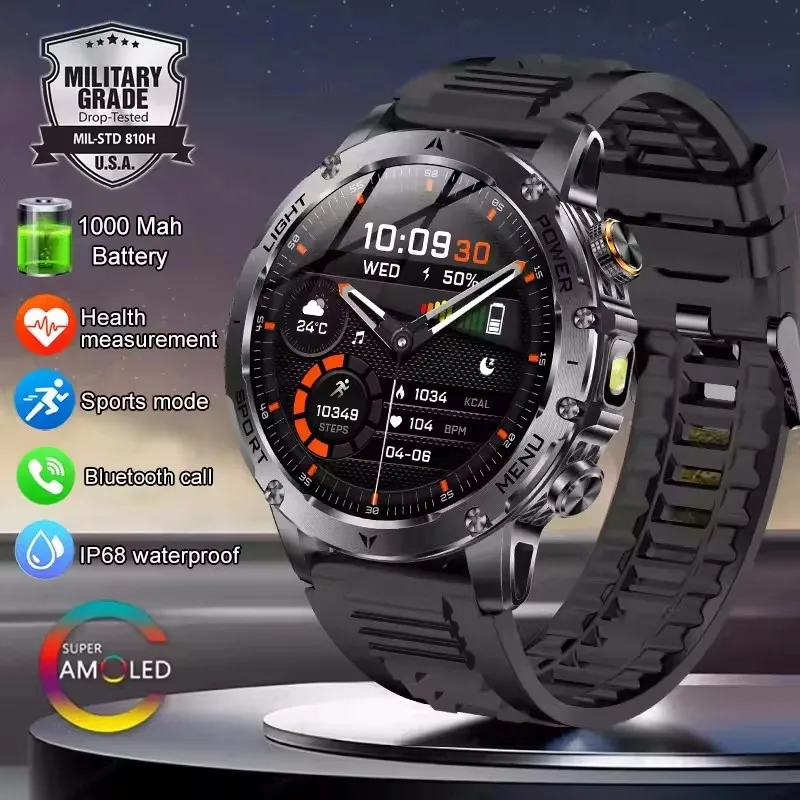 Xiaomi T-Rex 3 Military Grade 1000mAh Battery Smart Watch IP68 Waterproof GPS Bluetooth call AMOLED HD Men Sports Smartwatch
Xiaomi T-Rex 3 Military Grade 1000mAh Battery Smart Watch IP68 Waterproof GPS Bluetooth call AMOLED HD Men Sports Smartwatch