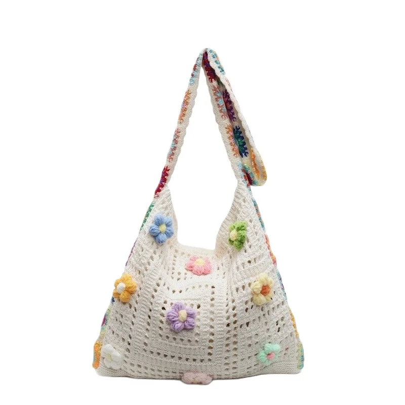 Women's Large Capacity Soft Crochet Shoulder Tote Bag Hollow Out Summer Beach Vacation Handmade Bohemian Casual Daily
Women's Large Capacity Soft Crochet Shoulder Tote Bag Hollow Out Summer Beach Vacation Handmade Bohemian Casual Daily