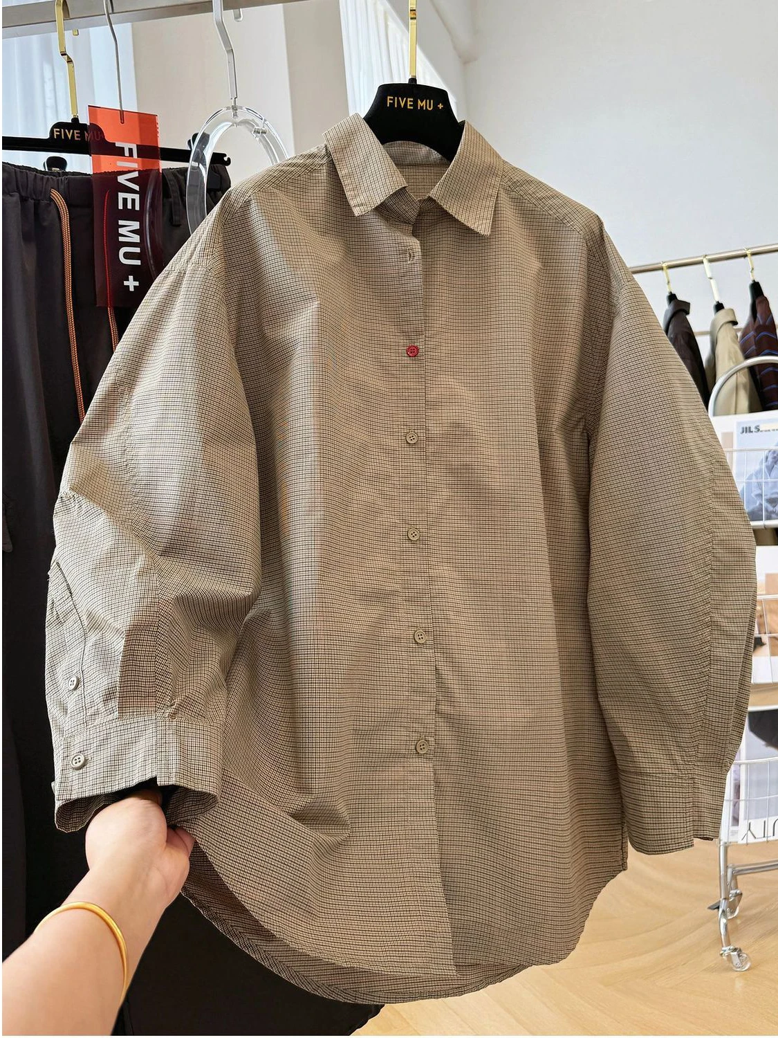 plus Size Women's irt Long Sve Korean Sle Small Plaid 300 Pou Lazy Faion Trendy Autumn New Arrival Casual Loose Fit
plus Size Women's irt Long Sve Korean Sle Small Plaid 300 Pou Lazy Faion Trendy Autumn New Arrival Casual Loose Fit