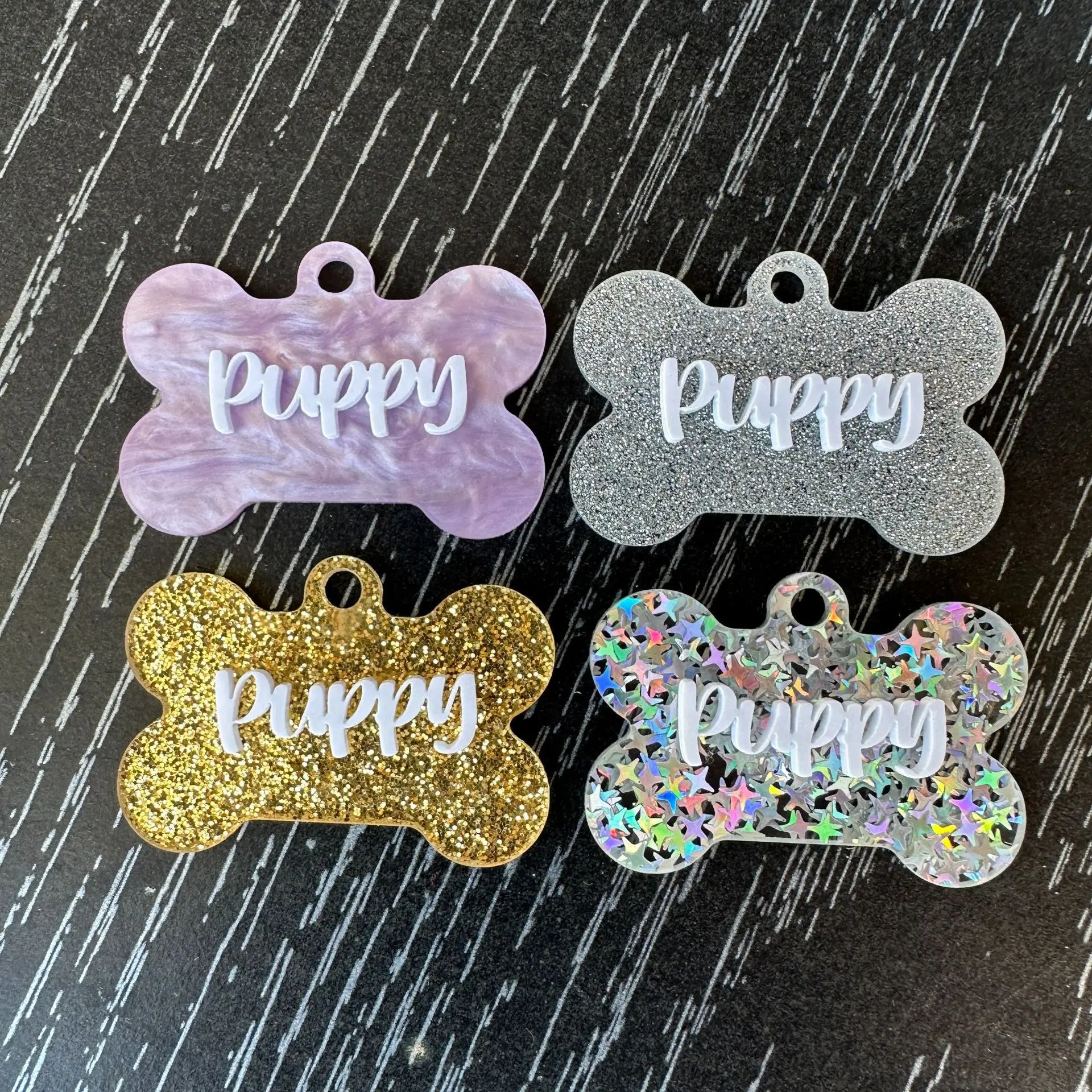 Colorful Acrylic Plate Bone Shape Custom Dog Cat Name ID Tag Keychain Anti-lost Label Personalized Puppy Nameplate Keyring Gift
Colorful Acrylic Plate Bone Shape Custom Dog Cat Name ID Tag Keychain Anti-lost Label Personalized Puppy Nameplate Keyring Gift