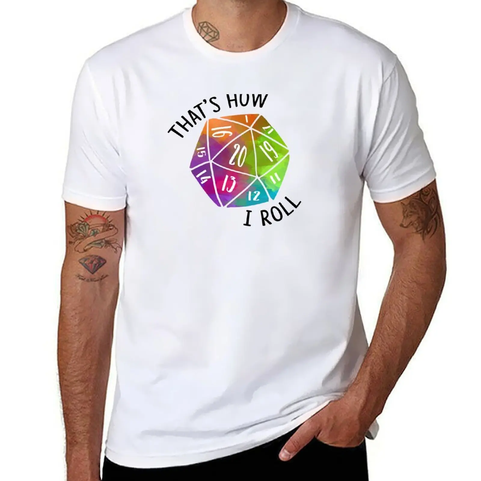 That's How I Roll Rainbow d20 Dice T-Shirt t shirts for man slim fit man t shirts graphic T-Shirt
That's How I Roll Rainbow d20 Dice T-Shirt t shirts for man slim fit man t shirts graphic T-Shirt