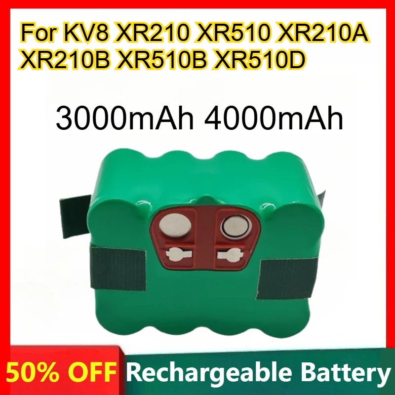 3000mAh 4000mAh Rechargeable Lithium Battery for KV8 XR210 XR510 XR210A XR210B XR510B XR510D Vacuum Cleaner Sweeping Robot
3000mAh 4000mAh Rechargeable Lithium Battery for KV8 XR210 XR510 XR210A XR210B XR510B XR510D Vacuum Cleaner Sweeping Robot