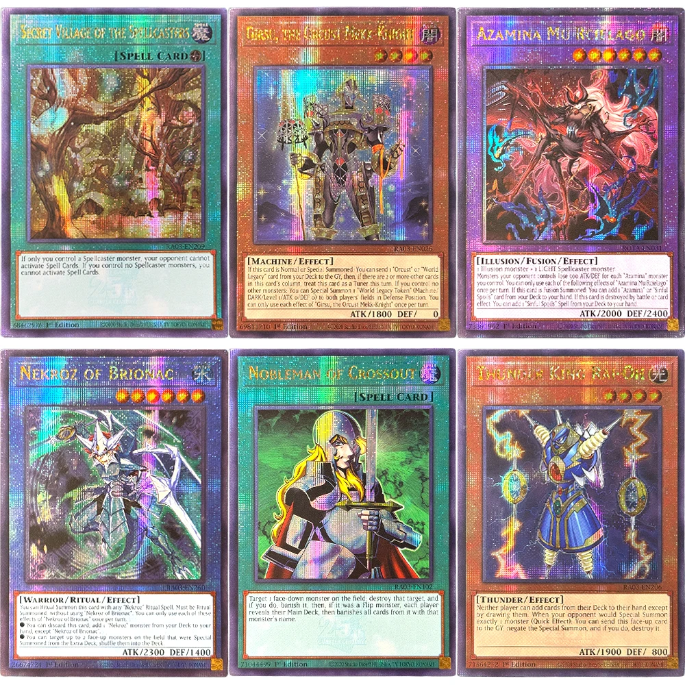 Yu-Gi-Oh QCScR Proxy TCG Game Cards Toy Gifts Girsu, the Orcust Mekk-Knight Nekroz of Brionac Azamina Mu Rcielago Rare Cards
Yu-Gi-Oh QCScR Proxy TCG Game Cards Toy Gifts Girsu, the Orcust Mekk-Knight Nekroz of Brionac Azamina Mu Rcielago Rare Cards