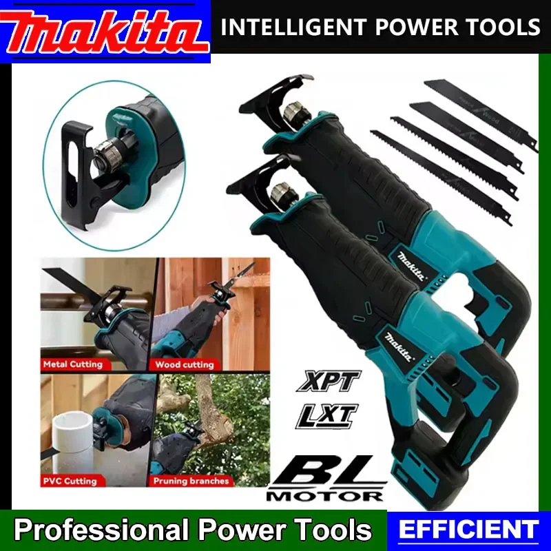 Makita Brushless Reciprocating Saw Reciprocating Saw Portable Cordless Power Tools With 4pcs Saw Blades For 20V18V Battery
Makita Brushless Reciprocating Saw Reciprocating Saw Portable Cordless Power Tools With 4pcs Saw Blades For 20V18V Battery