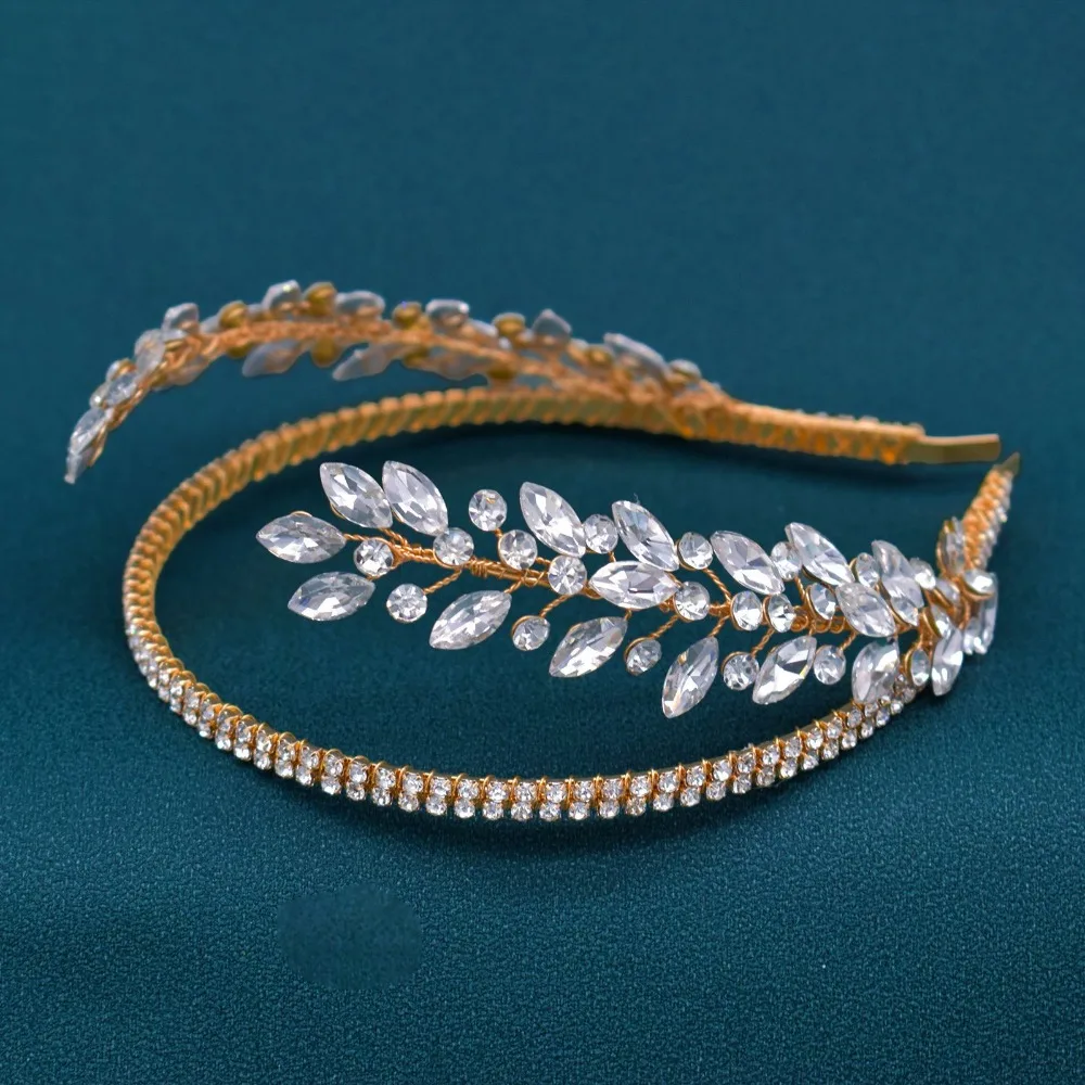 Elegant Minimalist Rhinestones Bride Headband Flower Gold Princess Queen Crown Hair Ornaments Shiny Women Headpiece Weddings
Elegant Minimalist Rhinestones Bride Headband Flower Gold Princess Queen Crown Hair Ornaments Shiny Women Headpiece Weddings