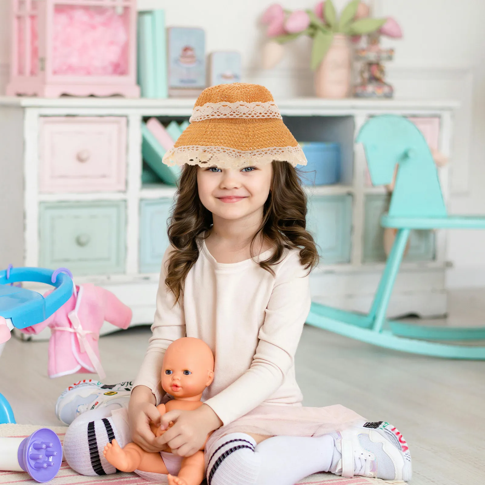 Kids Summer Straw Hat for Girls Wide Brim Sun Protection Lace Decor Baby Girl Beach Hat Lightweight Foldable Breathable
Kids Summer Straw Hat for Girls Wide Brim Sun Protection Lace Decor Baby Girl Beach Hat Lightweight Foldable Breathable