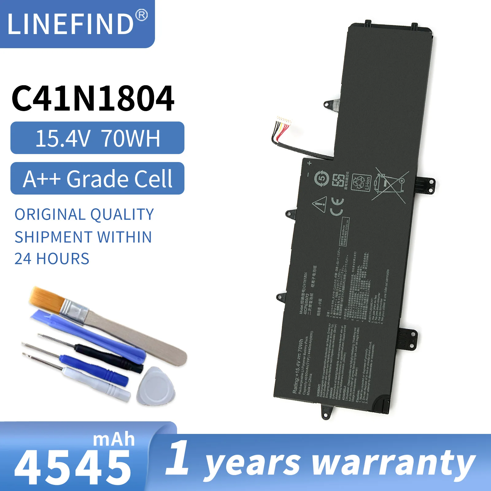 C41N1804 0B200-02980100 Laptop Battery For ASUS ZenBook Pro 14 UX450FDX UX450FD UX450FDX-1A UX450FDX UX480 UX480FD 70WH
C41N1804 0B200-02980100 Laptop Battery For ASUS ZenBook Pro 14 UX450FDX UX450FD UX450FDX-1A UX450FDX UX480 UX480FD 70WH