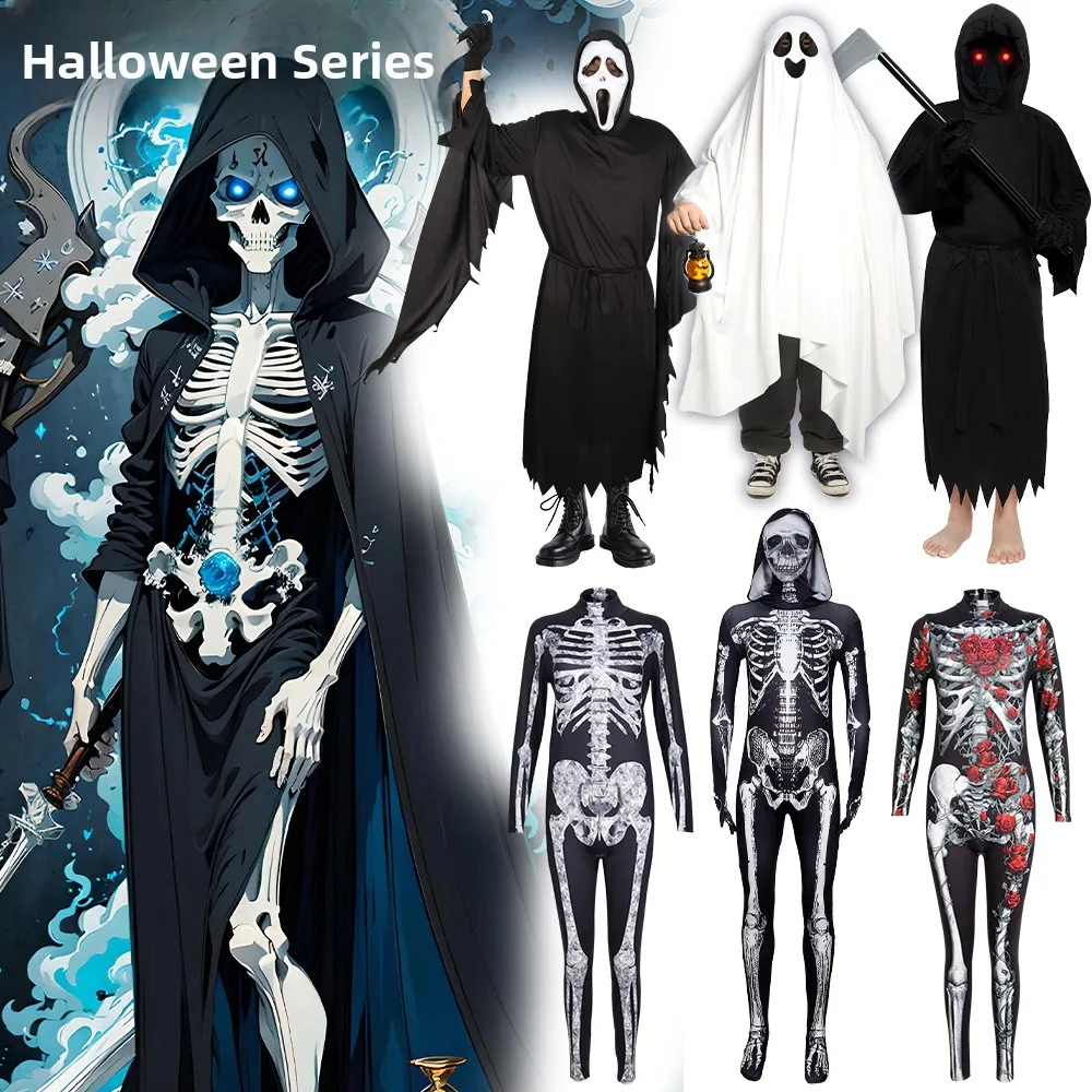 Halloween Costume Cosplay Skeleton Carnivorous Plant Ghost Death God Outfit Children Adults Skeleton Onesie Polyester Fiber
Halloween Costume Cosplay Skeleton Carnivorous Plant Ghost Death God Outfit Children Adults Skeleton Onesie Polyester Fiber