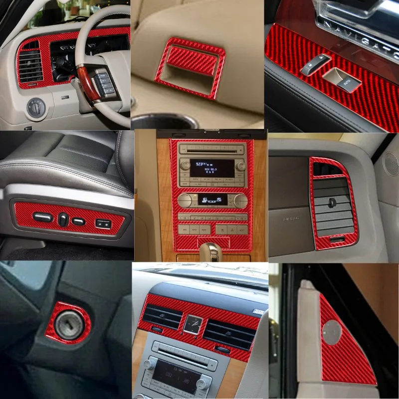 Red Carbon Fiber Decoration Stickers For Lincoln Navigator 2007-2014 Car Interior Styling Accessories
Red Carbon Fiber Decoration Stickers For Lincoln Navigator 2007-2014 Car Interior Styling Accessories