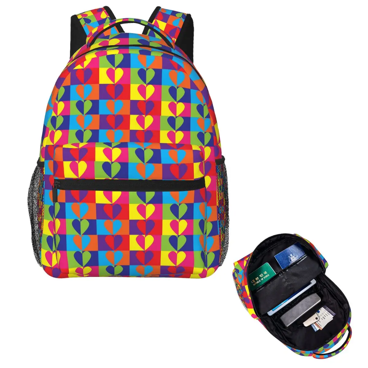 Disco Hearts Student Backpack School Bag Hiking Travel Daypack for Men Women Fashion Bookbag Shoulder Bags
Disco Hearts Student Backpack School Bag Hiking Travel Daypack for Men Women Fashion Bookbag Shoulder Bags