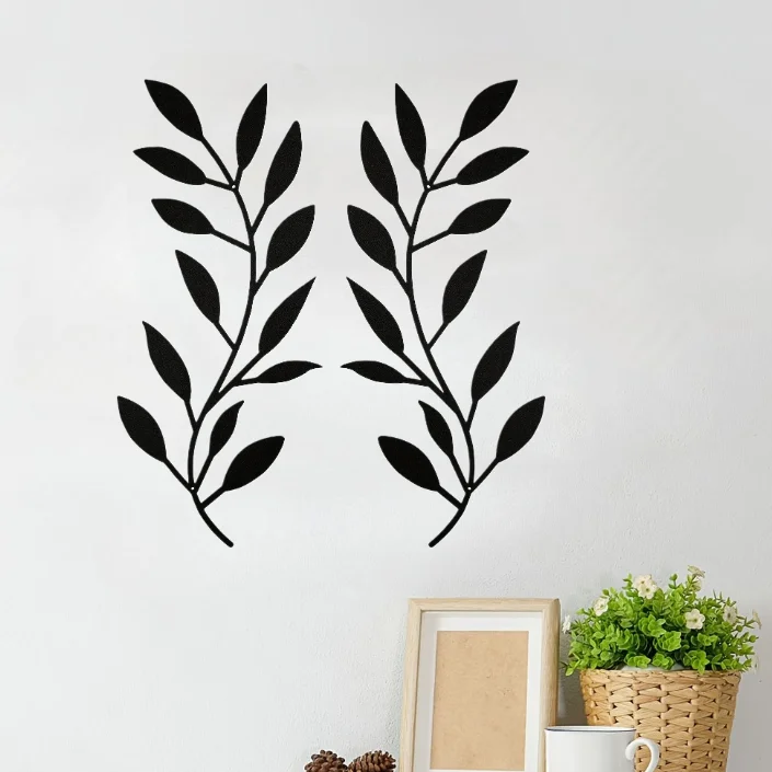 2pcs, Modern Iron Tree Branch Leaf Wall Sculpture - Stylish Wall Hanging Decor Ornament Home Office Living Room Decoration Gift
2pcs, Modern Iron Tree Branch Leaf Wall Sculpture - Stylish Wall Hanging Decor Ornament Home Office Living Room Decoration Gift