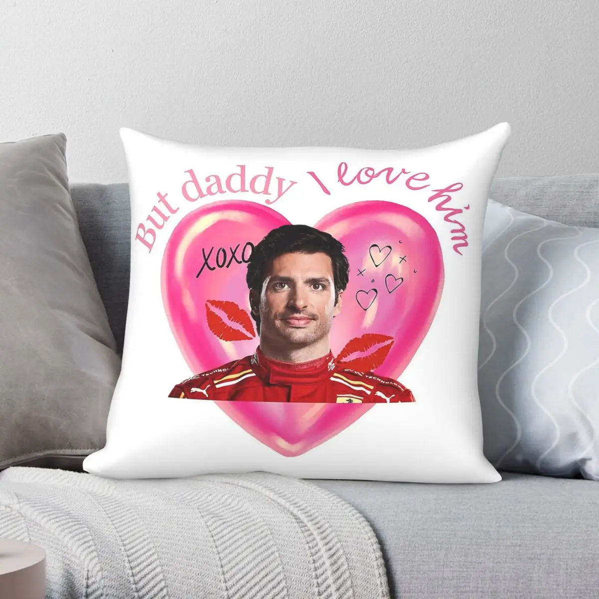 Daddy I Love Carlos Sainz Pillowcase Polyester Linen Velvet Pattern Zip Decor Sofa Seater Cushion Cover 45x45
Daddy I Love Carlos Sainz Pillowcase Polyester Linen Velvet Pattern Zip Decor Sofa Seater Cushion Cover 45x45