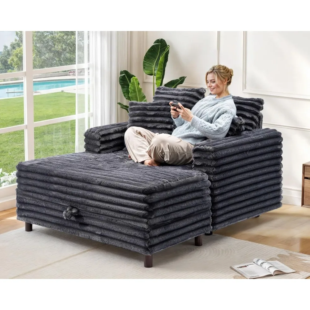 60-inch Extra-large Indoor Recliner, Sofa Bed with Storage Function, Living Room Reading Chair/cloud Sofa
60-inch Extra-large Indoor Recliner, Sofa Bed with Storage Function, Living Room Reading Chair/cloud Sofa