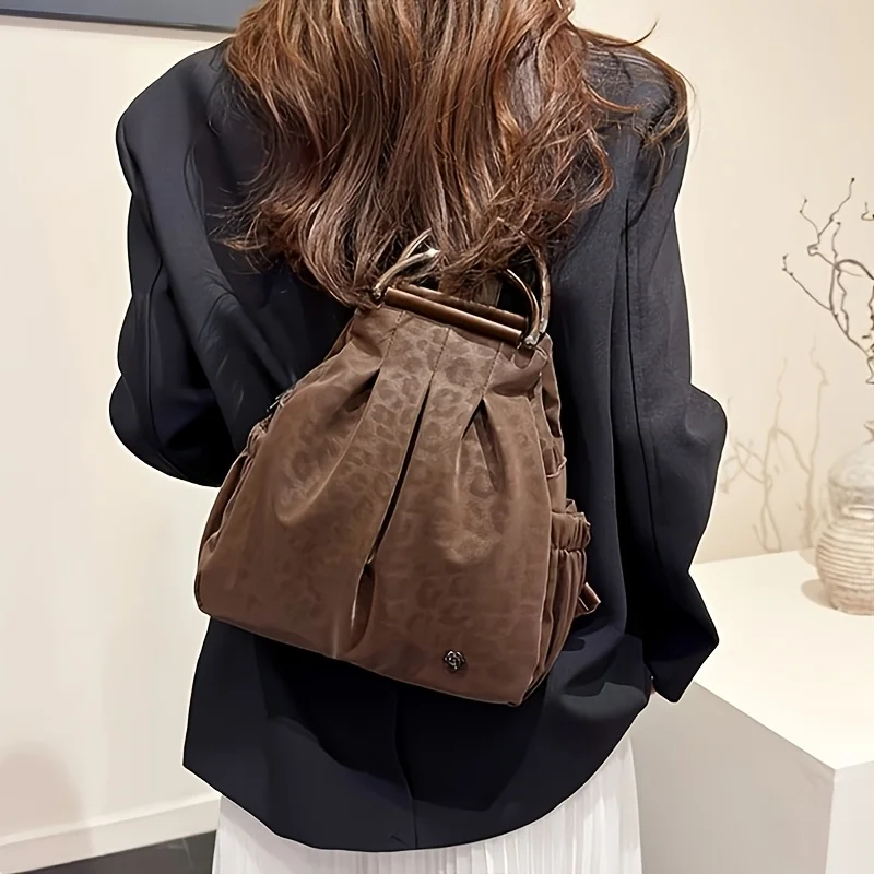 1pcs PU Three-way Backpack Ruched Style Large Capacity Casual Travel Shoulder Handbag For Daily Use
1pcs PU Three-way Backpack Ruched Style Large Capacity Casual Travel Shoulder Handbag For Daily Use