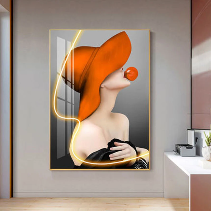 Custom decorative painting beauty porch vertical version crystal porcelain painting wall art with lights 2022
Custom decorative painting beauty porch vertical version crystal porcelain painting wall art with lights 2022