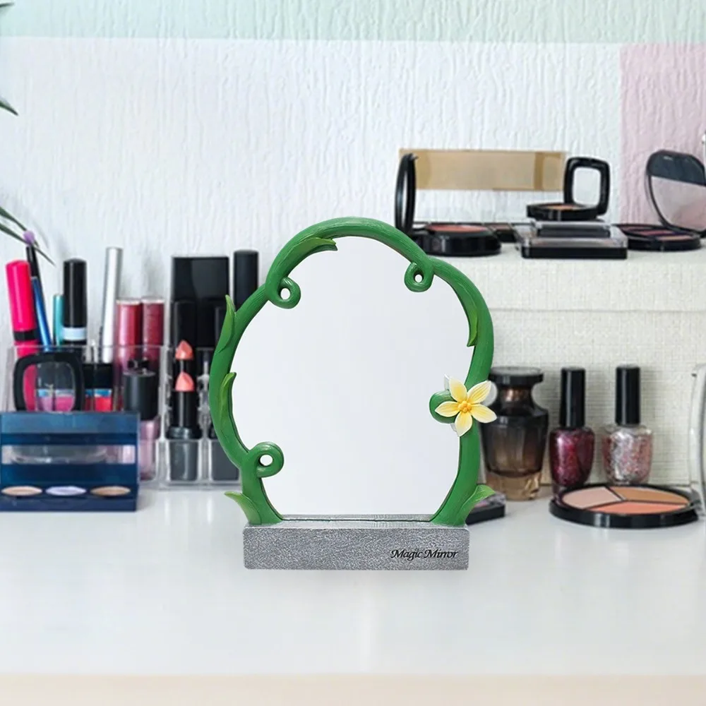 Portable Flower Vine Shaped Mirror High Clarity with Base Makeup Mirror Decor Durable Mini Cosmetic Mirror For Home Travel
Portable Flower Vine Shaped Mirror High Clarity with Base Makeup Mirror Decor Durable Mini Cosmetic Mirror For Home Travel