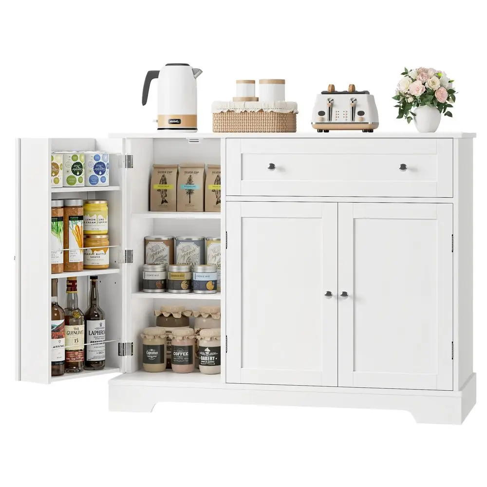 Buffet Cabinet with Storage, Modern Sideboard Buffet with Doors, Wood Coffee Bar Kitchen Storage Cabinet with Drawer and Adjust
Buffet Cabinet with Storage, Modern Sideboard Buffet with Doors, Wood Coffee Bar Kitchen Storage Cabinet with Drawer and Adjust