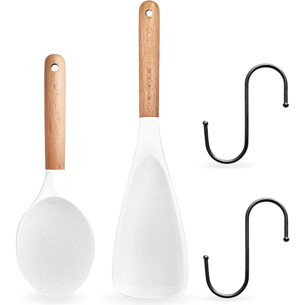 cooking spoon and rice scoop for non-stick pans, wooden handle, great for stirring,scooping and scraping, cooking and serving,bp
cooking spoon and rice scoop for non-stick pans, wooden handle, great for stirring,scooping and scraping, cooking and serving,bp