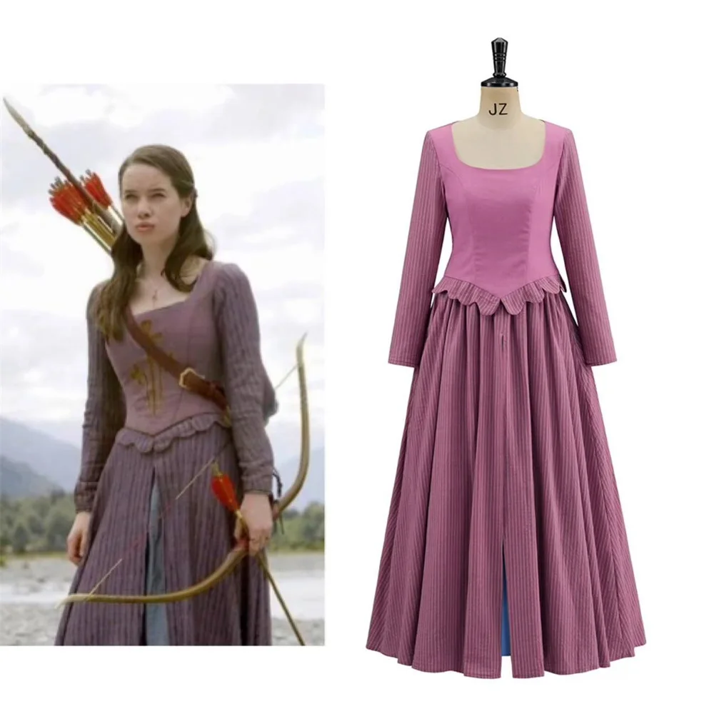 Movie The Silver Chair Susan Pevensie Cosplay Costume Purple Long Dress Halloween Masquerade Carnival Outfits
Movie The Silver Chair Susan Pevensie Cosplay Costume Purple Long Dress Halloween Masquerade Carnival Outfits