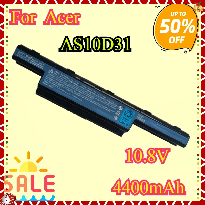 NEW Replacement Battery AS10D31 AS10D41 AS10D81 AS10D51 for Acer 4741G 4750G 4250 4333 4551 5250 5253 5336 5552 5733 5741
NEW Replacement Battery AS10D31 AS10D41 AS10D81 AS10D51 for Acer 4741G 4750G 4250 4333 4551 5250 5253 5336 5552 5733 5741