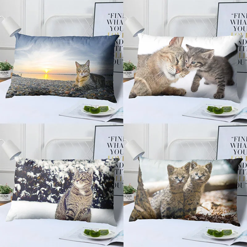 Cartoon Cute Cat Rectangular Single-Sided Pillow for Children's Room, Bedroom Nap, Single-Sided Available
Cartoon Cute Cat Rectangular Single-Sided Pillow for Children's Room, Bedroom Nap, Single-Sided Available
