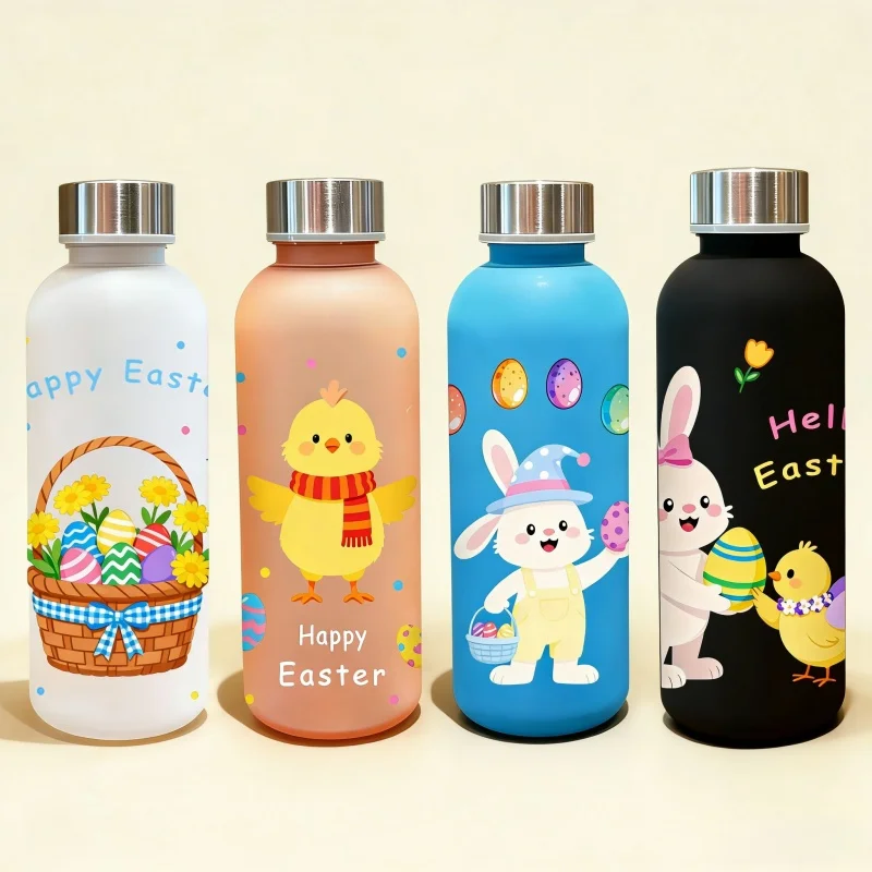 3D Printed Cartoon Duckling & Rabbit Pattern Water Bottle - Cute Stereoscopic Texture, Fade-Resistant, Scratch-Proof, Leakproof
3D Printed Cartoon Duckling & Rabbit Pattern Water Bottle - Cute Stereoscopic Texture, Fade-Resistant, Scratch-Proof, Leakproof