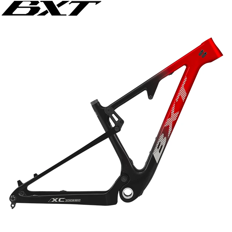 BXT Full Carbon 29er Full Suspension Frame High Strength Off-Road MTB Bicycle Frame
BXT Full Carbon 29er Full Suspension Frame High Strength Off-Road MTB Bicycle Frame