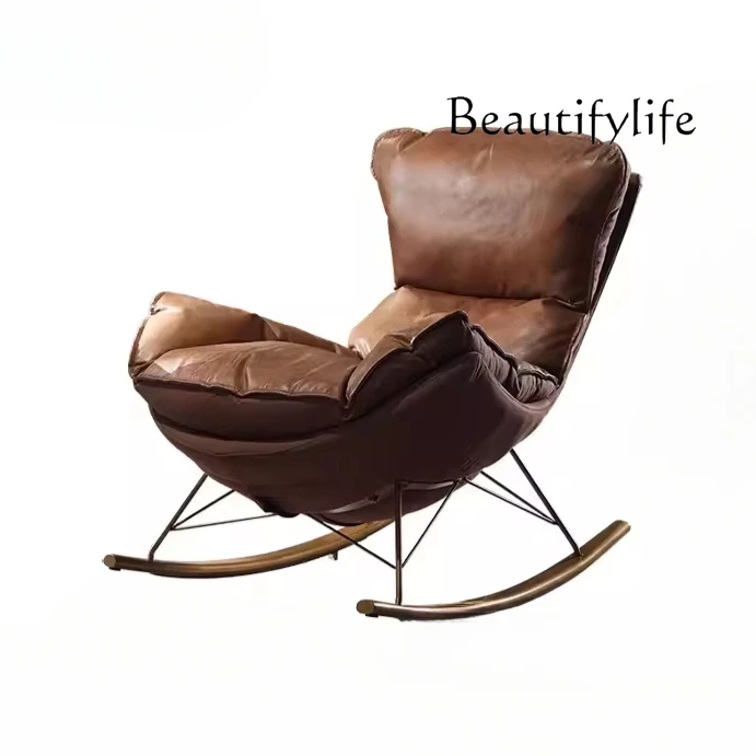 N Modern Minimalist Oil Wax Leather Snail Recliner Nordic Faux Leather Balcony Leather Sofa Leisure Chair
N Modern Minimalist Oil Wax Leather Snail Recliner Nordic Faux Leather Balcony Leather Sofa Leisure Chair